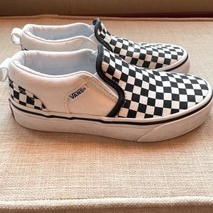 Vans classic checkerboard slip-ons